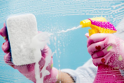 Technician performing mattress cleaning services in Kennington