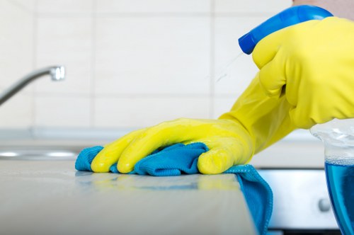 Steam carpet cleaning service in a busy Kennington property