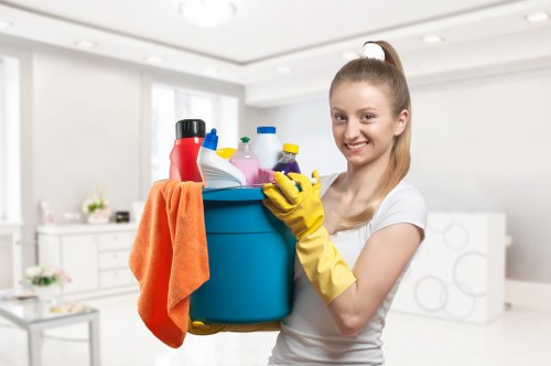 Scheduled carpet maintenance for a business property in Kennington